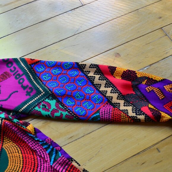 Farm Rio Dotted Patch Scarf Shirt Size XS - Picture 5 of 14